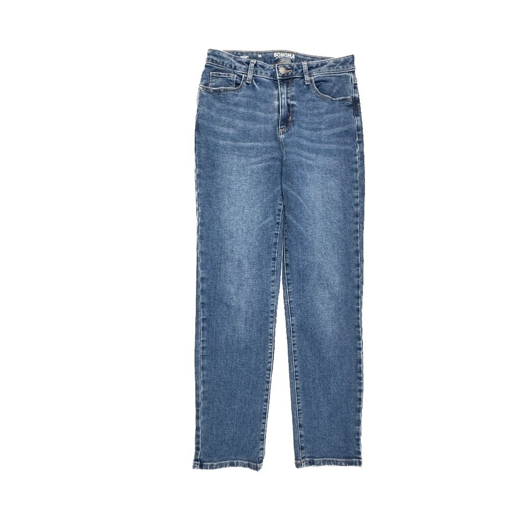 Gloria Vanderbilt Jordyn Capri Women's size 10 Dark Wash Blue Denim Jeans